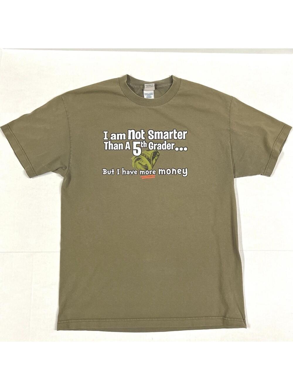 Are You Smarter Than A 5th Grader TV Show Promo T Shirt Sz L Foxworthy Club Red